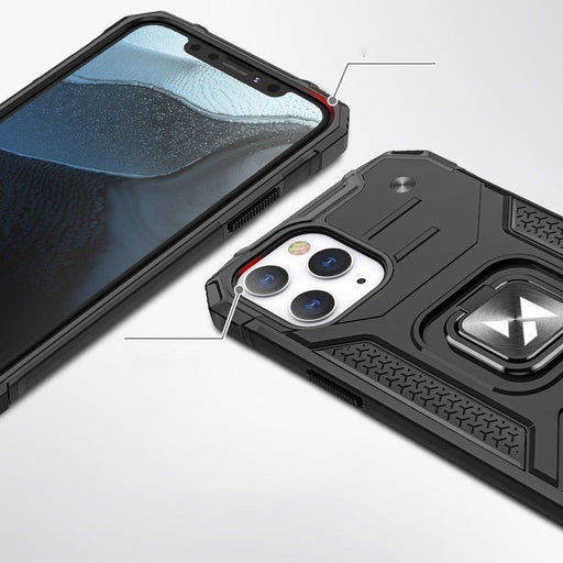 Калъф Wozinsky Ring Armor за iPhone 13 Pro Max сребрист