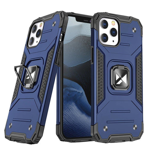 Калъф Wozinsky Ring Armor за iPhone 13 Pro Max син