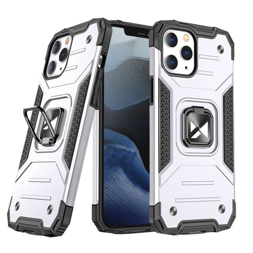 Калъф Wozinsky Ring Armor за iPhone 13 Pro сребрист