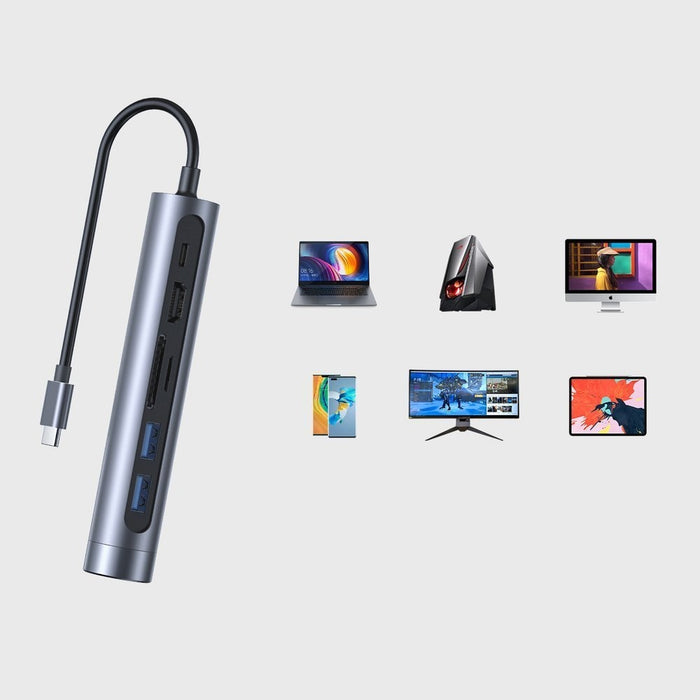 Хъб Joyroom S - H111 7в1 USB - C 2 x USB 3.0 HDMI 4K