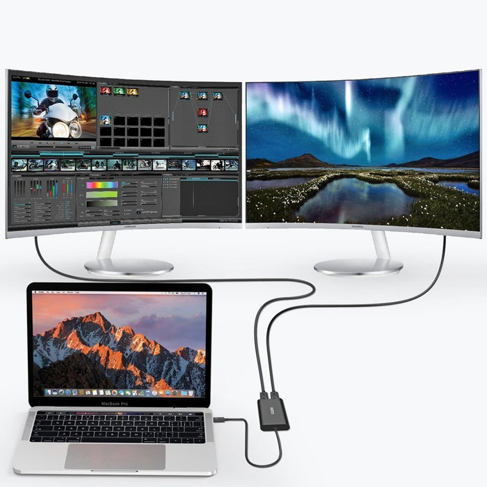 Хъб плъг - адаптер от USB Type C