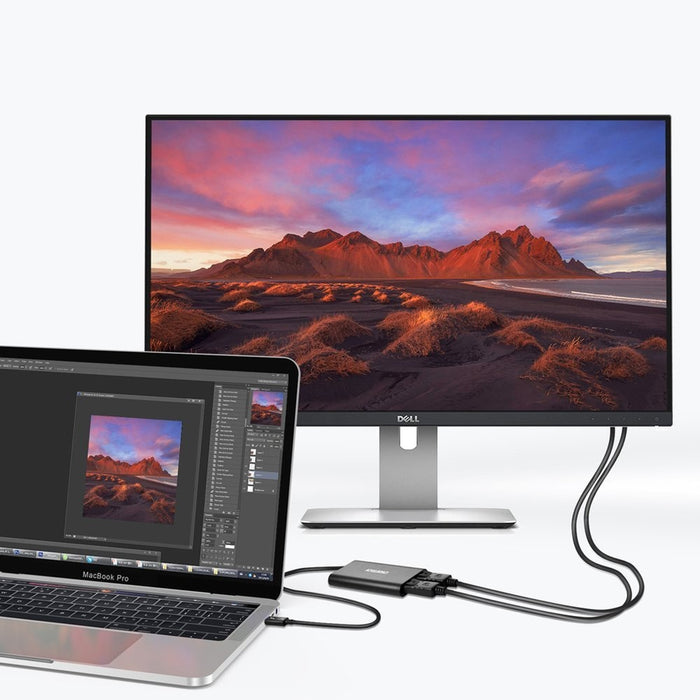 Хъб плъг - адаптер от USB Type C