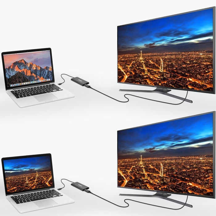 Хъб плъг - адаптер от USB Type C