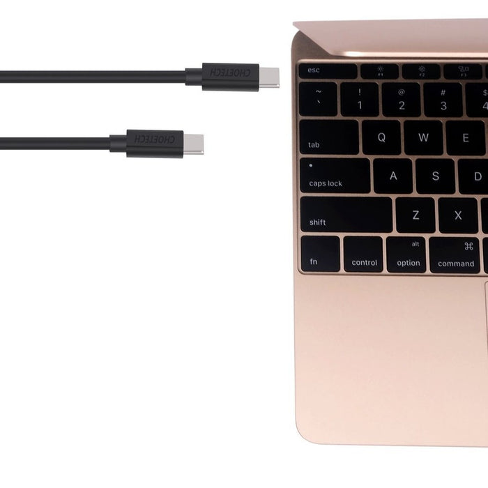 Кабел Choetech CC0003, USB-C към USB-C, 3A, 2m, черен