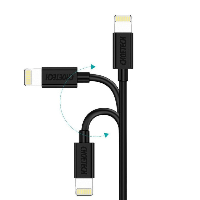 Кабел Choetech IP0026, MFI, USB към Lightning, 1.2m, бял