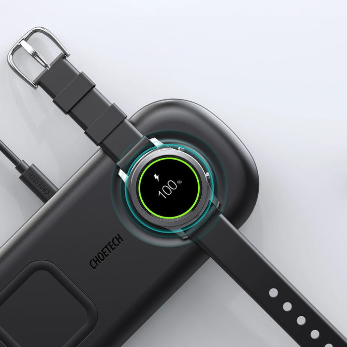 Безжично зарядно Choetech T570-S, Qi, 15W, за Samsung Galaxy Watch, черен