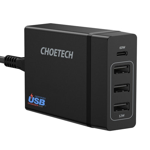 Мрежово зарядно Choetech PD72 - 1C3U 3x USB