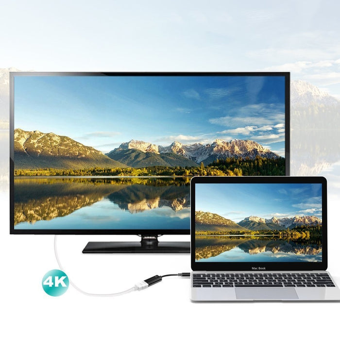 Адаптер Choetech H04, 4K, USB-C мъжки - HDMI женски, Черен