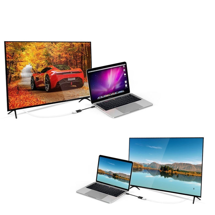 Адаптер Choetech H04, 4K, USB-C мъжки - HDMI женски, Черен