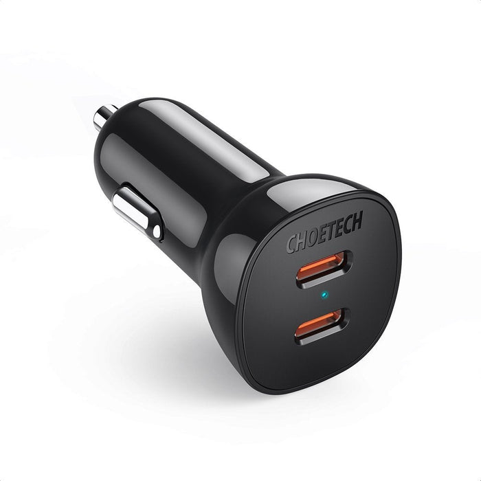 Зарядно за кола Choetech TC0008 2x USB - C