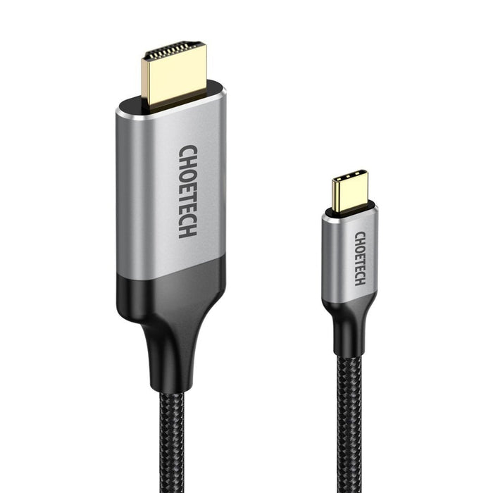 Адаптер Choetech CH0021-BK, USB-C (Male) към HDMI (Male), 4K, 60Hz, 2m, черен