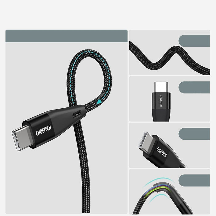 Кабел Choetech XCC - 1004 - BK USB - C към Power