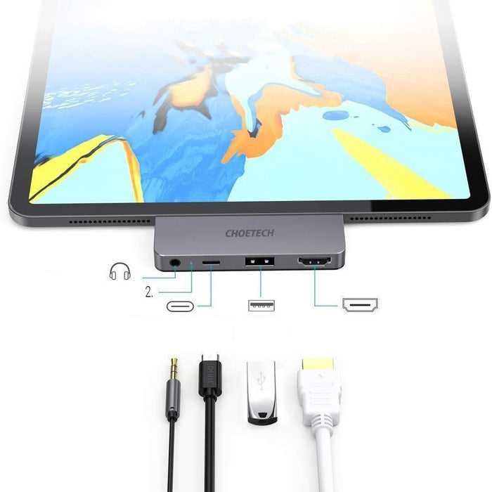 Хъб Choetech M13 USB - C - 1x HDMI USB 2.0 PD 60W жак