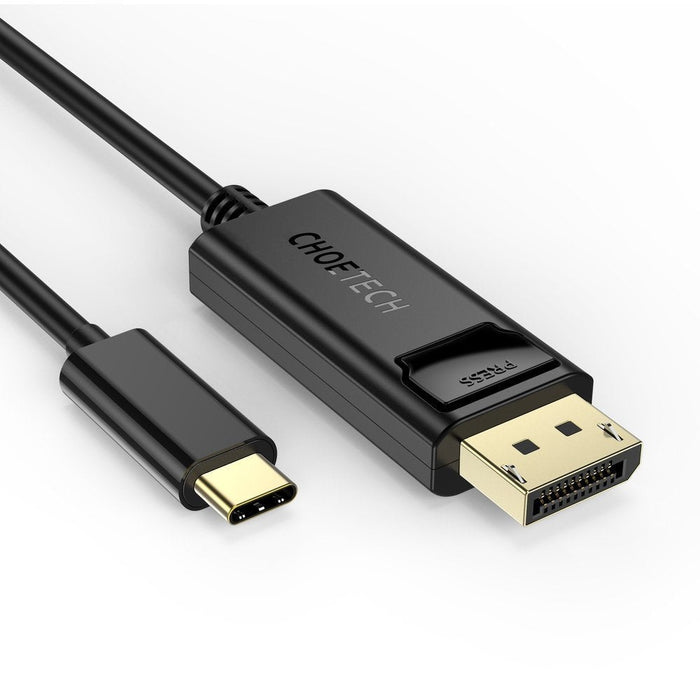 Кабел Choetech XCP-1801, USB-C - Displayport, 1.8 м, Черен