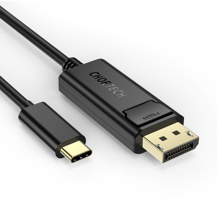 Кабел Choetech XCP-1801, USB-C - Displayport, 1.8 м, Черен