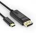 Кабел Choetech XCP - 1801 USB - C - Displayport 1.8 м Черен