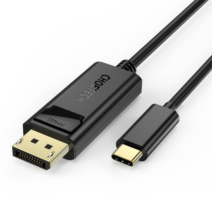 Кабел Choetech XCP-1801, USB-C - Displayport, 1.8 м, Черен