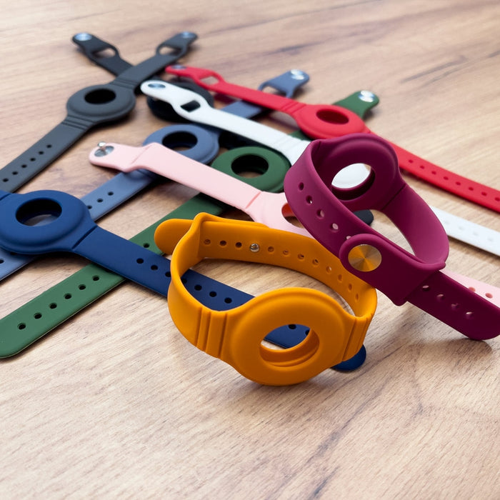 Кейс Silicone flexible за Apple AirTag оранжев