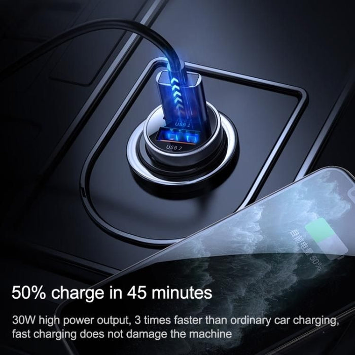 Joyroom Dual USB - A Car Charger 30W - зарядно за