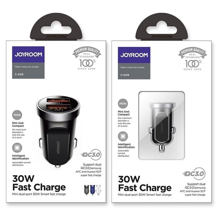 Joyroom Dual USB - A Car Charger 30W - зарядно за