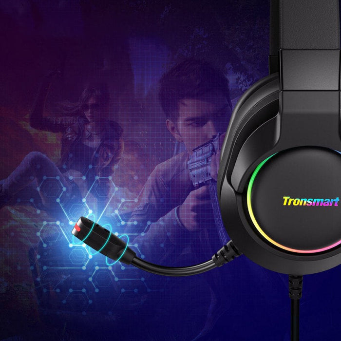 Гейминх слушалки Tronsmart Sparkle RGB USB