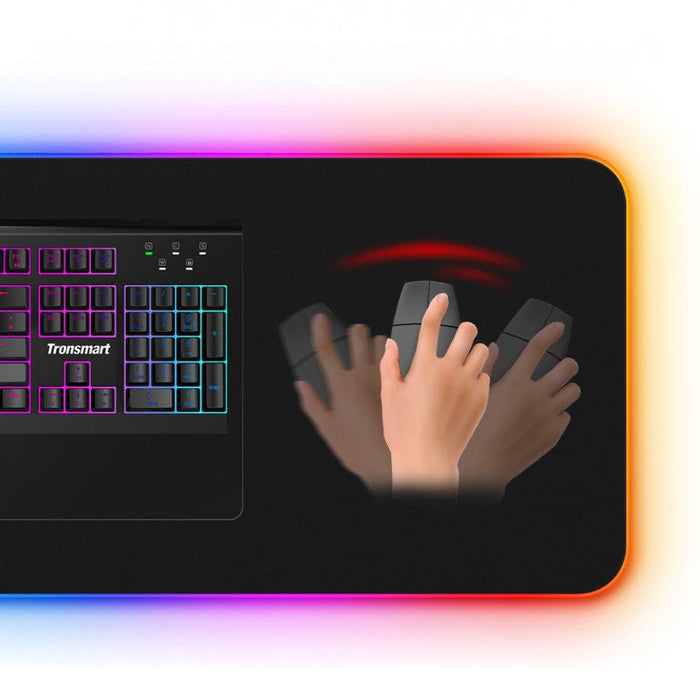 Подложка за мишка Tronsmart Spire Soft, RGB, за геймъри, Черен