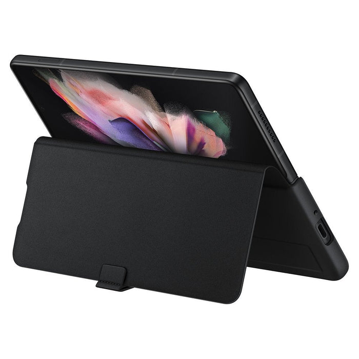 Калъф Samsung Leather Flip Cover за Galaxy Z Fold3 Black