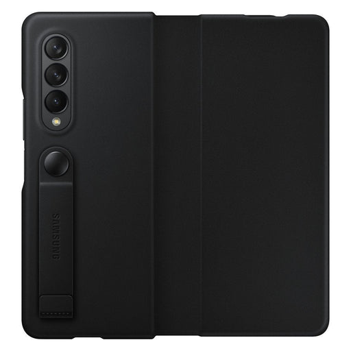 Калъф Samsung Leather Flip Cover за Galaxy Z Fold3 Black