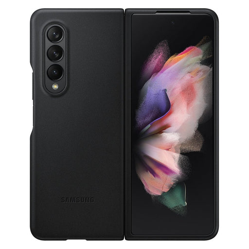 Калъф Samsung Leather Cover за Galaxy Z Fold3 Black