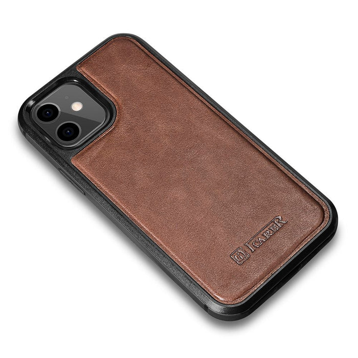 Калъф iCarer Leather Oil Wax ALI1204 - BN за iPhone