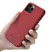 Калъф iCarer Case Leather WMI1217 - RD за iPhone 12