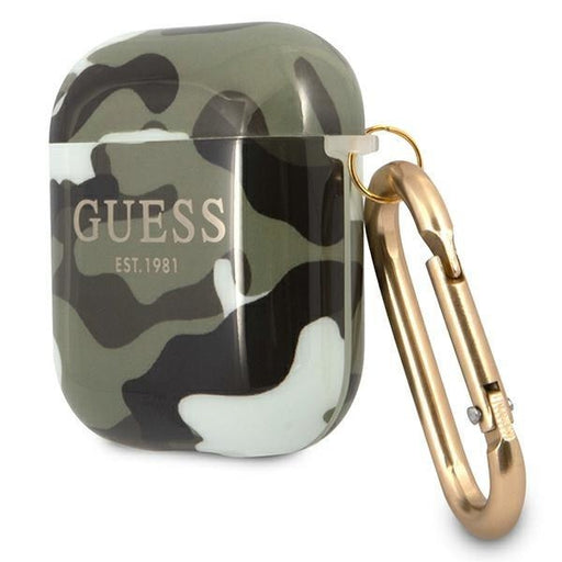 Калъф Guess AirPods CAMO за Apple Зелен камуфлаж