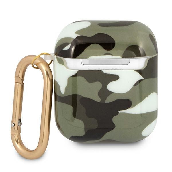 Калъф Guess AirPods CAMO за Apple Зелен камуфлаж