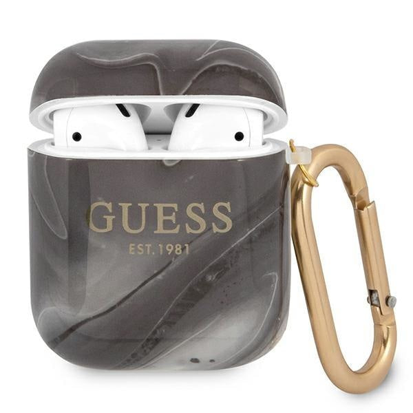 Калъф Guess GUA2UNMK Marble Collection за Apple AirPods, черен