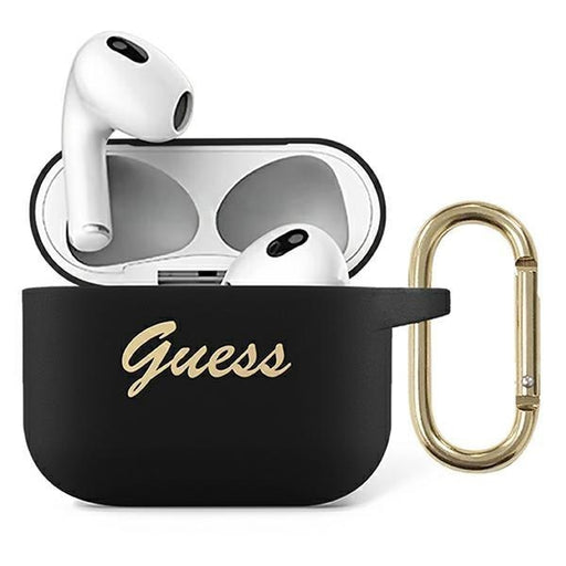 Калъф Guess GUA3SSSK Vintage Script за Apple AirPods