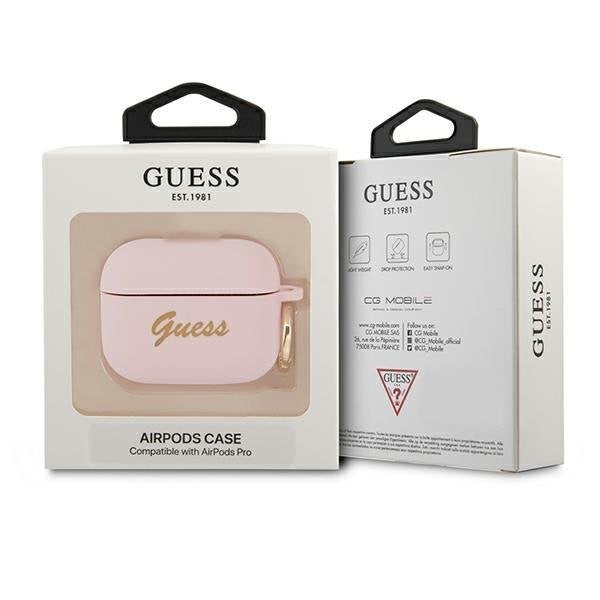 Калъф Guess GUAPSSSI Vintage Script за Apple AirPods