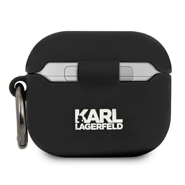Калъф Karl Lagerfeld KLACA3SILCHBK Choupette за Apple AirPods 3, черен/силикон