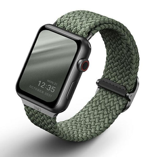 Текстилна каишка UNIQ за Apple Watch 44/42/45mm Зелен