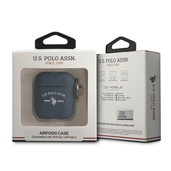 Калъф US Polo USACA2SFGV за AirPods син