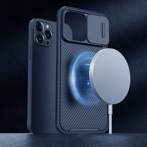 Гръб Nillkin CamShield Pro Magnetic за iPhone 13 Мax Син