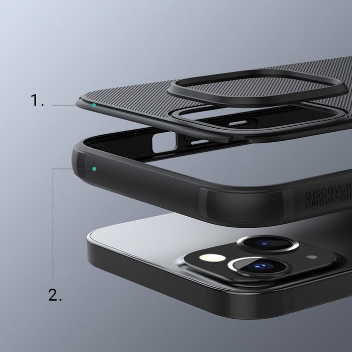 Гръб Nillkin Frosted Shield Pro за Iphone 13 Черен