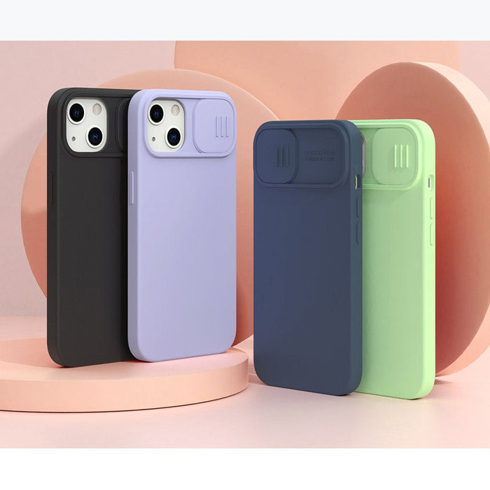 Калъф Nillkin CamShield Silky Silicone за iPhone 13 черен