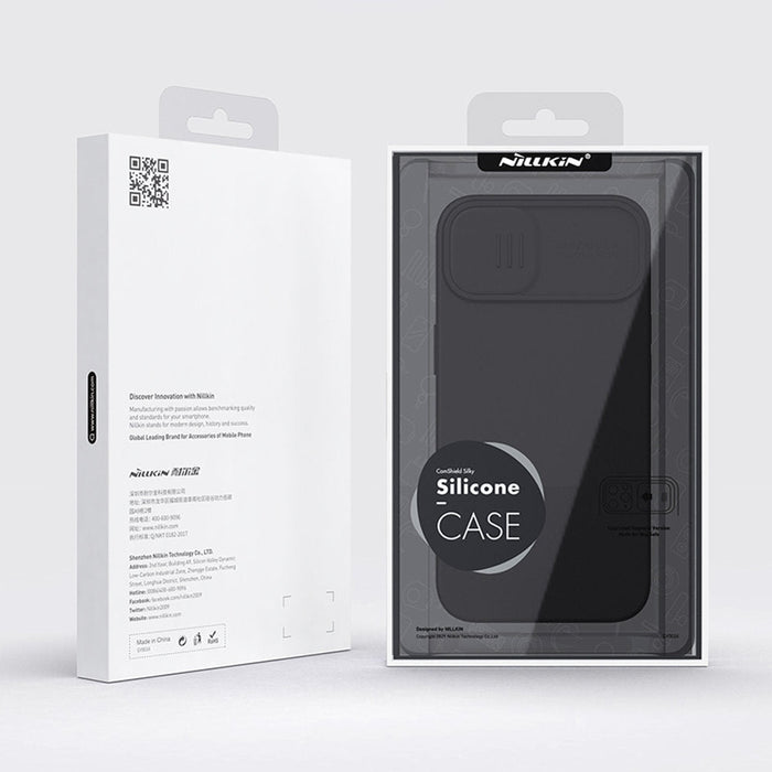 Калъф Nillkin CamShield Silky Silicone за iPhone 13 черен