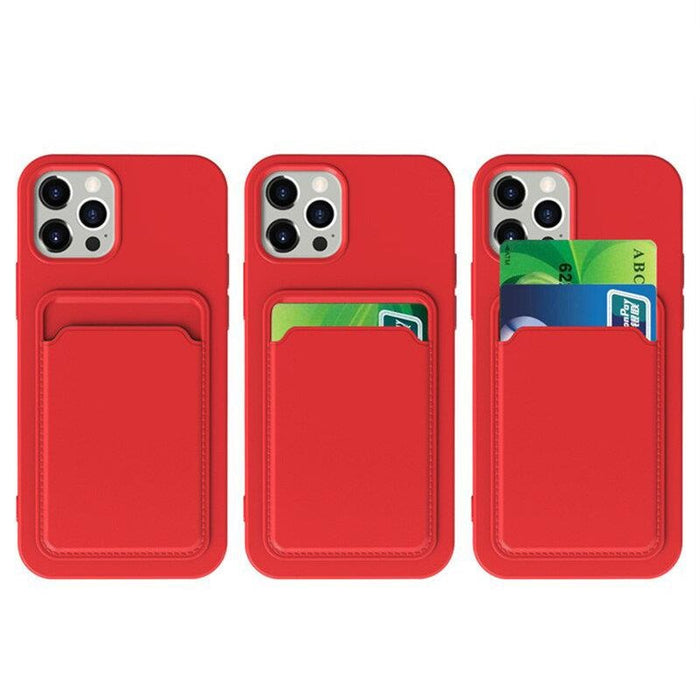 Кейс с отделение за карти Card Case iPhone 12 черен