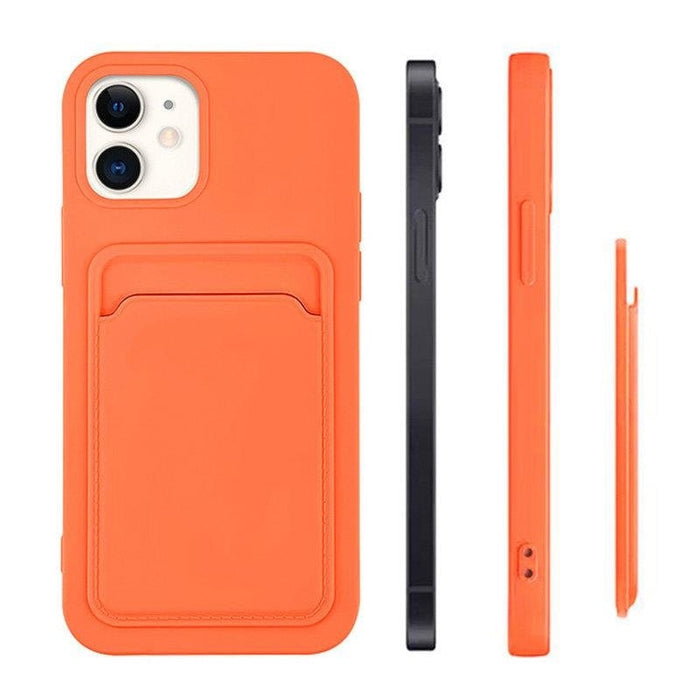 Кейс с отделение за карти Card Case iPhone 13 черен