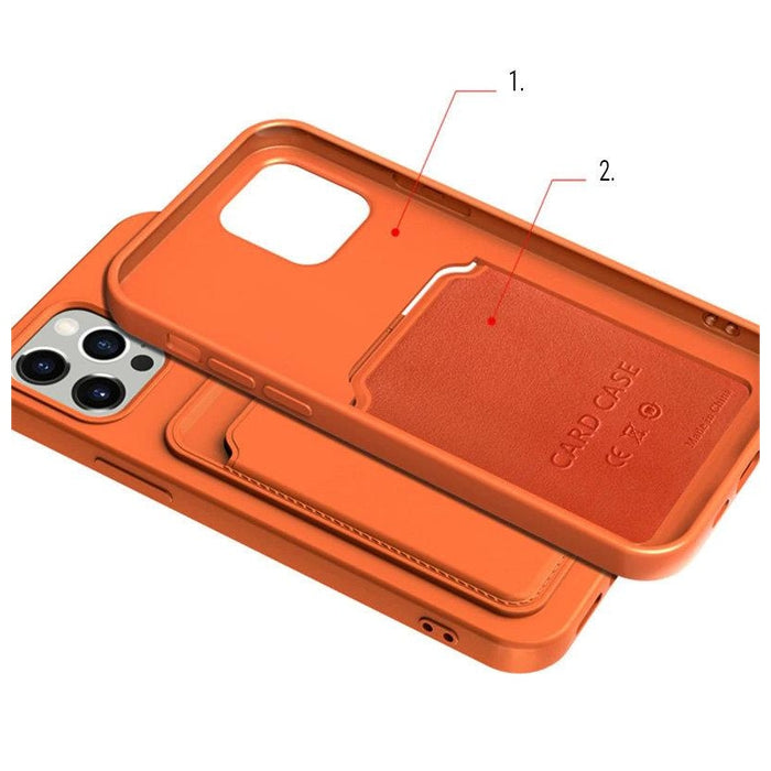 Кейс с отделение за карти Card Case iPhone 13 черен