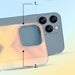 Калъф Kingxbar Streamer Series за iPhone 13 син триъгълник