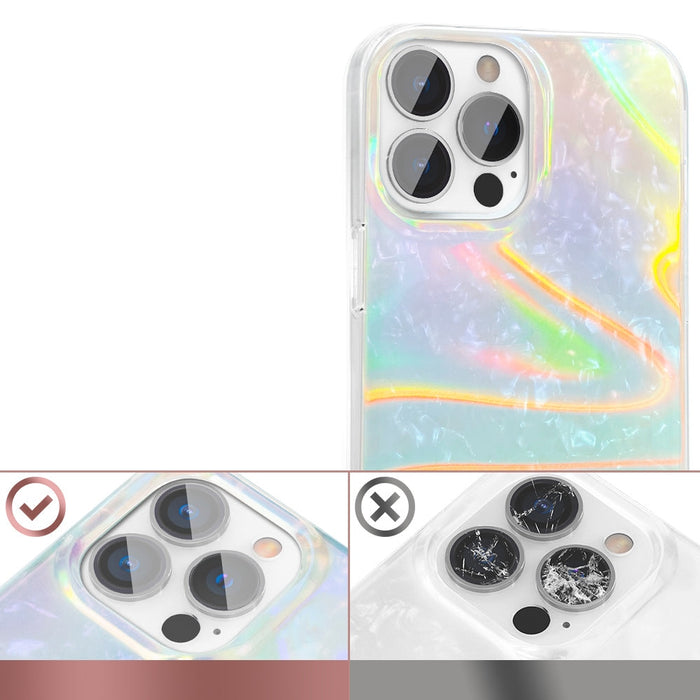 Калъф Kingxbar Shell Series за iPhone 13 перлен син