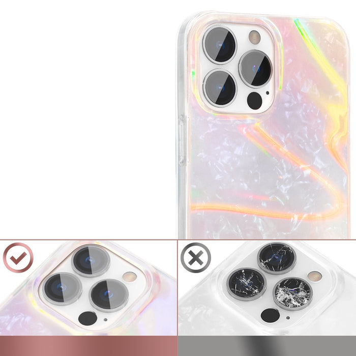 Калъф Kingxbar Shell Series за iPhone 13 Pro перлен розов