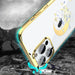 Калъф Kingxbar Moon Series Flower за iPhone 13 Pro Златист